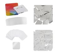 Machine For Badges Badge Maker machine Refrigerator Strong Magnet Making Square Badge Button Maker 50x50mm Blank Pin Button Badge Metal Plastic(100Pcs Plastic badge)