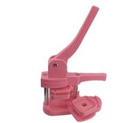 Machine For Badges Badge Maker machine Square Refrigerator Button Maker Hand For DIY Making Badge/Fridge Magnets Button 50x50mm(Pink)