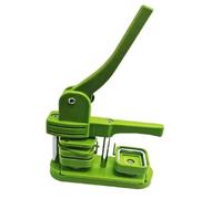 Machine For Badges Badge Maker machine Square Refrigerator Button Maker Hand For DIY Making Badge/Fridge Magnets Button 50x50mm(Green)