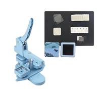 Machine For Badges Badge Maker machine Three Colors Square Refrigerator Badge Machine 50x50mm Is Suitable For Making Fridge Magnets/Badge Pins(Blue Set)