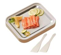 Machine for making rolled stirrer freezer plate | Tray for cream with two scrapers for restaurants, food trucks, street dessert enthusiasts, beginners and party planners