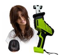Machine for Making Wigs, Wig Transplantation Machine, 3H Battery Life, Automatic Braiding + Cost Savings, Curved Head/Prevents Injury, No Glue Required Install,Green