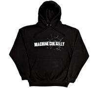 Machine Gun Kelly Hoodie Cracked Glass Logo Official Unisex Black Pullover S