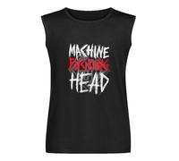 Machine Head Bang Your Head Vest Tank T-Shirt Men's Black Unisex Sleeveless Tops Tee L