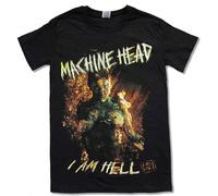 Machine Head I Am Hell Black Men T Shirt Band Music Tee Black 3XL