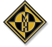 Machine Head Pin Diamond Logo Yellow/Black