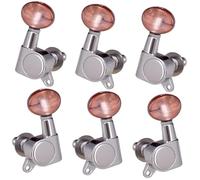 Machine Head Tuners String Tuning Pegs Accessories Parts Enclosed Locking Tuners Concave Button(3L3R)