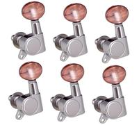 Machine Head Tuners String Tuning Pegs Accessories Parts Enclosed Locking Tuners Concave Button(6L)