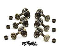 Machine Head Tuners String Tuning Pegs Machine Heads Classics Open Type Bronze Retro For Folk Acoustic Electric Guitar