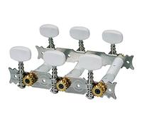 Machine heads for classic guitar, nylon shaft, 3x left+3x right, 70mm, plastic buttons