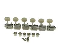 Machine Heads Set 6 Inline Vintage Tuners With Split Post Guitar Tuning Keys Peg Machine Heads For ST TL Guitars(Nickel)