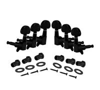 Machine Heads Set 6PCS Black Machine Heads Tuners 3L3R Strings Tuning Keys Pegs For Acoustic Or Electric Guitar