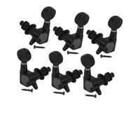 Machine Heads Set 6pcs Electric Guitar String Tuning Keys Pegs Tuners Machine Heads 6R 6L 3L3R(Black,3L3R)