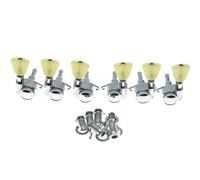 Machine Heads Set Locking Tuners 21:1 Machines Locking Tuning Keys With Vintage Keys Tone Handle For LP SG ES Acoustic(Chrome)