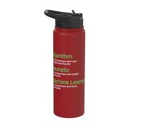 Machine Learning Engineer AI Research Algorithm Heuristics Stainless Steel Insulated Water Bottle