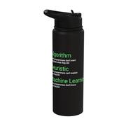 Machine Learning Engineer AI Research Algorithm Heuristics Stainless Steel Insulated Water Bottle