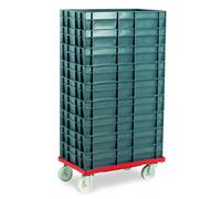 Machine Mart Xtra Barton Storage 88880-01PP/6412 Euro Container Dolly With 9 x 22L Containers