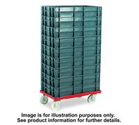 Machine Mart Xtra Barton Storage 88880-01PP/6417 Euro Container Dolly With 7 x 30L Containers