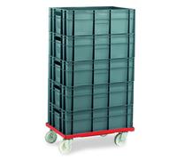 Machine Mart Xtra Barton Storage 88880-01PP/6420 Euro Container Dolly With 5 x 40L Containers
