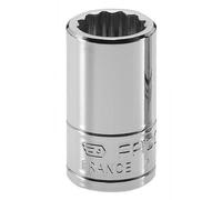 Machine Mart Xtra Facom R.7/16E 1/4" drive 12 point Socket 7/16" AF