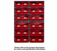 Machine Mart Xtra Topstore 32 x TC4 Bin Storage Kit Blue 1828 x 641mm