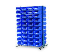 Machine Mart Xtra Topstore MDS1.5 Spacemaster TC Double Sided Bin Kit 80 x TC4 Blue 011528C