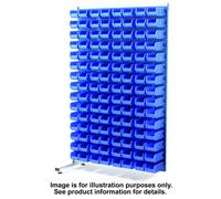 Machine Mart Xtra Topstore MSA1.5 Spacemaster TC Single Sided Bin Kit Adda 40 x TC4 Blue 011519C