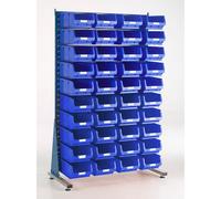 Machine Mart Xtra Topstore MSS1.5 Spacemaster TC Single Sided Bin Kit 40 x TC4 Blue 011518C