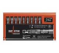 Machine Mart Xtra Wera 8740/51/55/67-9/Imp Dc Bit Check Impaktor Ph/Pz/Hex/Torx 10 Piece Set