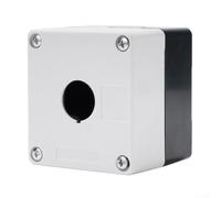 Machine Push Button Switch,IP65 Waterproof Push Button Switch Control Station Box RatedPlastic Electrical Control Enclosure for Industrial Use with Dustproof 1/2/3/4 Hole Options Available(1-hole)