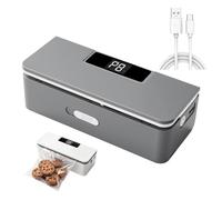 Machine Sealing Mini, Heating Fast LED Display,Resealer Snack Aid With Sturdy Build, Device For Bags Food Storage Freezer Meal Prep Snacks Freshness Daily Routine(Gray)