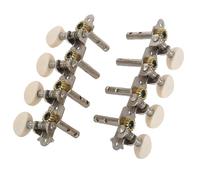 Machine Silver Tuner Pins Tuning Key With White Pearl Knobs 4L+4R For Mandolin Guitar String Tuning Pins