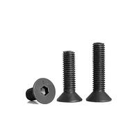 Machine Socket Countersunk Screws 20Pcs Fastener Hex Socket Flat Head Socket Allen Key Bolt - M4x6mm