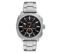 Machine Stainless Steel Black Chronograph Mens Watch