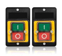 Machine switch 230V Binghe 2PCS machine pushbutton switch 220v Machine switch Switch Pushbutton AC220V / 380V 10A Safety switch Zero voltage switch in mechanical textile machines