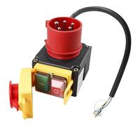 Machine Switch, Device Switch: 3-Phase 400 V Emergency Stop Switch with CEE Plug, Waterproof Electromagnetic Switch, Zero Voltage Switch, Motor Protection Switch, Safety Switch