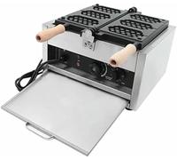 Machine To Make Commercial Gofres Of 1400 W With Double -Sided Heating And Honeycomb Design, Ideal For Food Stores And Restaurants.
