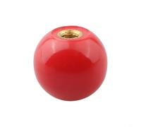 Machine Tool Handle Ball Nut with Bakelite and Brass Core, Supporting Enhanced Equipment Performance in For Various Industrial Applications Including Mechanical and Food Processing (M6-25Red)