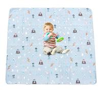 Machine Washable Baby Floor Play Mat, Portable Playpen Mat Non Slip One-Piece Baby Crawling Mats, Non Toxic Portable Floor Mat, Baby Floor Play Mat for Tummy Time Babies Infants and Toddlers