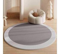 Machine Washable Bedroom Carpet 60X60cm,Door Matt Modern Circular for Chair,Living Room,Front Door