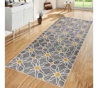 Machine Washable Carpet Runner for Hallway Rubber Backed Long Hallway Hall Runner Narrow Rugs 110 x 240 cm Long Entrance Runner Rug Floor Carpet Runners for Hallways Kitchen Laundry Room Area Rug