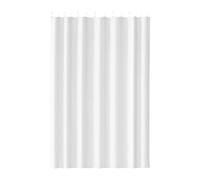 Machine Washable Fabric Shower Curtain Liner Hotel Quality Bathroom Cloth With Hooks (White, E)