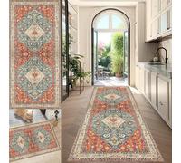 Machine Washable Hall Runner Rug, Carpet Runners for Hallways Non-Slip Long & Wide Heavy-Duty Kitchen Floor Mats Absorbent Area Rugs, Stair Carpets, Entryway Laundry Room Narrow Rug 60 x 150 cm