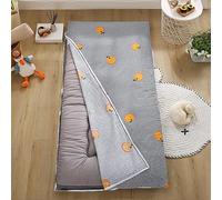 Machine Washable japanese futon floor mattress cover 100% Cotton Cover with Zipper for Traditional Japanese Futon Mattress Protective Cover,Mattress Slipcovers,Orange,100x190cm/39x75