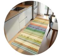 Machine Washable Kitchen Rug 80 x 150 cm Runner Rug Non-Slip Rubber Back Carpet Non-Slip Very Long Hallway Hall Runner Narrow Rugs Heavy Duty Entrance Mat for Entryway Laundry Room Balcony Hall
