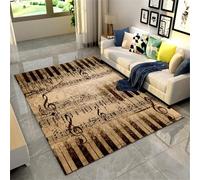 Machine Washable Modern Rug - Music Theme Abstract Notesrug For Doorway Entryway Rugs For Living Room Non Slip Non Shedding Carpet For Bedroom Kitchen 80 X 120 Cm / 31.5" X 47.2" Home Kinder -5R8M7V7