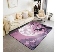 Machine Washable Modern Rug - Plant Leaves Flowers Rug For Doorway Entryway Rugs For Living Room Non Slip Non Shedding Carpet For Bedroom Kitchen 120 X 160 Cm Home Kindergarten Nursery De -98499536597