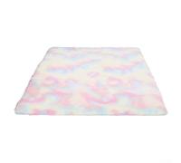 Machine washable polyester carpet featuring a tie dye gradient pattern, soft pile and anti slip backing to keep carpet securely in place (color)
