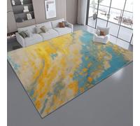 Machine Washable Rugs for Bedroom Living Room 50 x 80 cm, Modern Art Style Abstract Elegant Flannel Anti-Slip Carpet with Print Pattern - Colorful Area Rugs for Living Room Bedroom Indoor