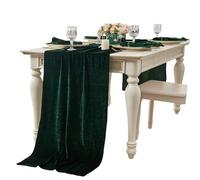 Machine Washable Velvety Table Runner Elegant Tablecloth 120x29inch For Weddings And Festival Event Furnishing Wedding Cover